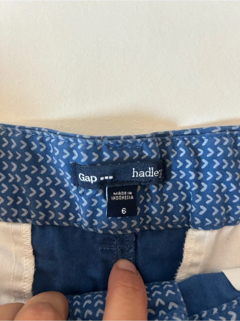 GAP Navy Blue Patterned Women’s Bermuda Shorts
